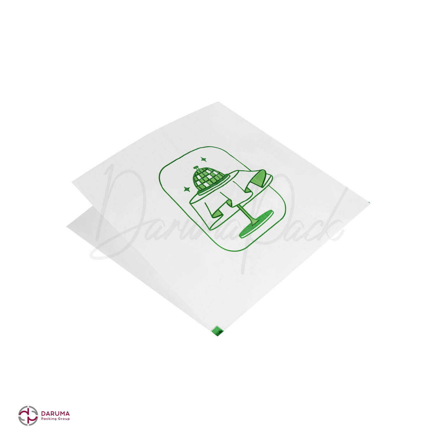 packat_hamburger_baz پاکت همبرگر مومی دوطرف باز