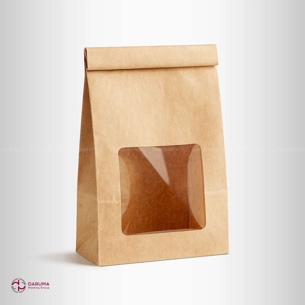 pakat_cellophane پاکت کرافت پنجره دار طلقی